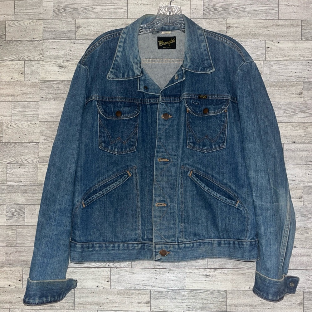 Vintage 60s or 70s denim wrangler jacket size 46